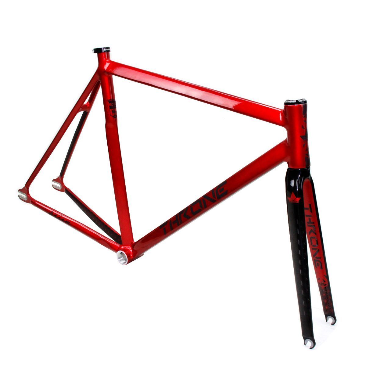 Throne Prism Track Frame with Carbon Alloy Fork Red