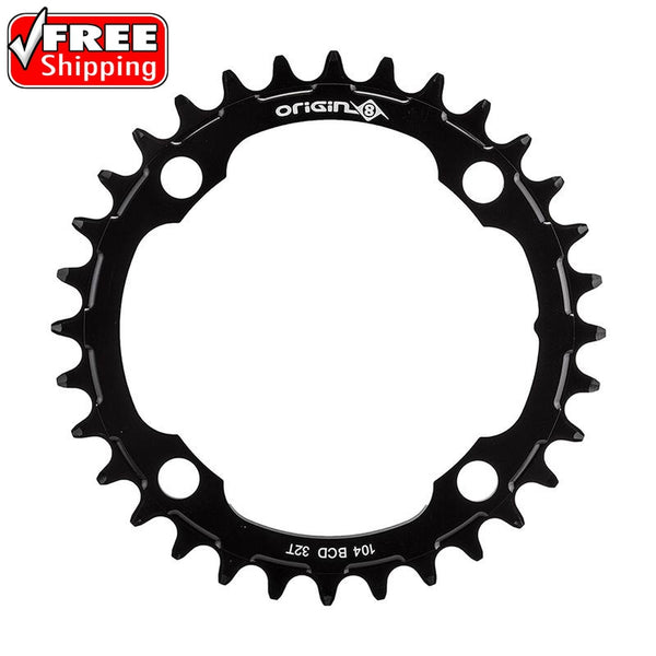 Origin8 Holdfast 1x Chainring 104mm BCD, 104mm 4-bolt, 32T, 1x, Black