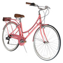 XDS Nadine 7sp Women's Hybrid City Commuter Bike // Pink Coral